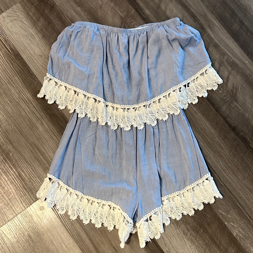 Chambray romper